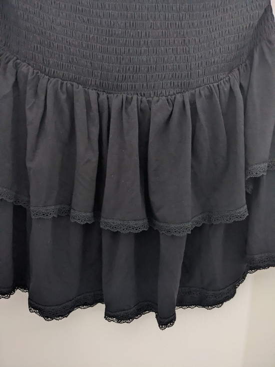 torrid Deep Black Smocked Tiered Tube Top - Picture 3 of 9